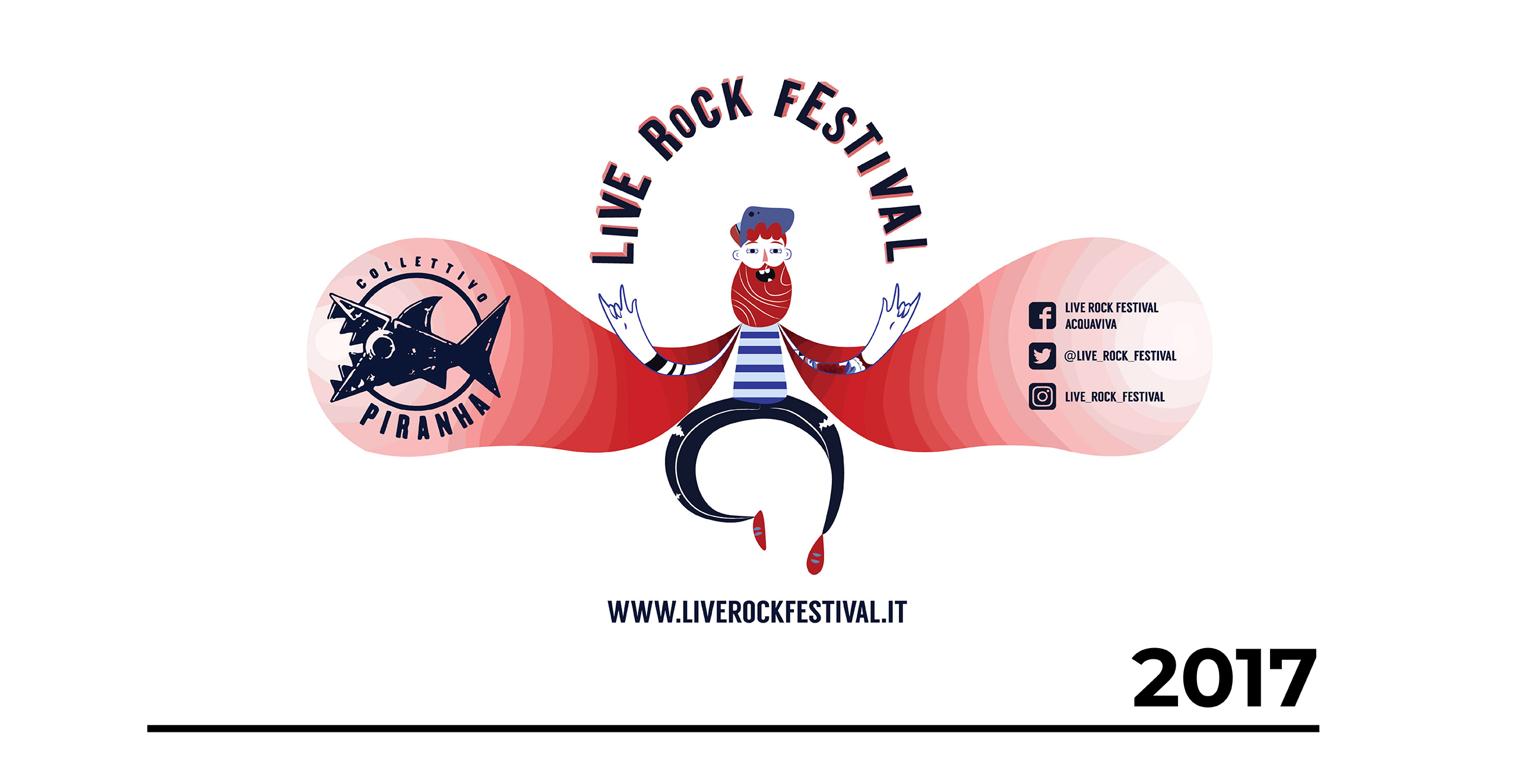 Illustrazione Bicchiere Live Rock Festival 2017